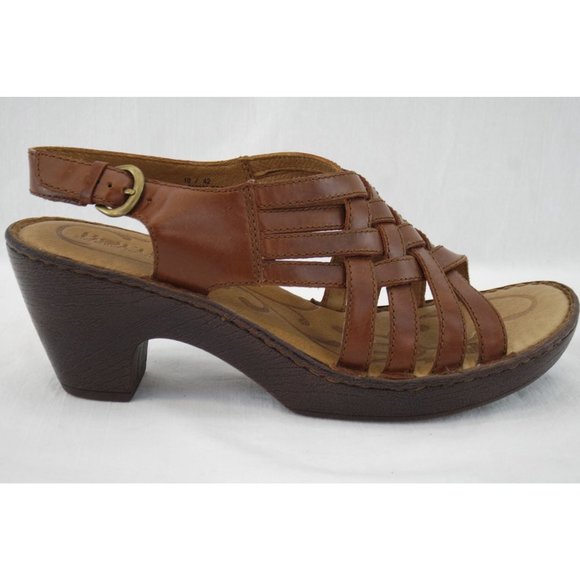 EUC Born 'Valakas' Heels | Sz 10, Rust, Brown Leather - Picture 8 of 9